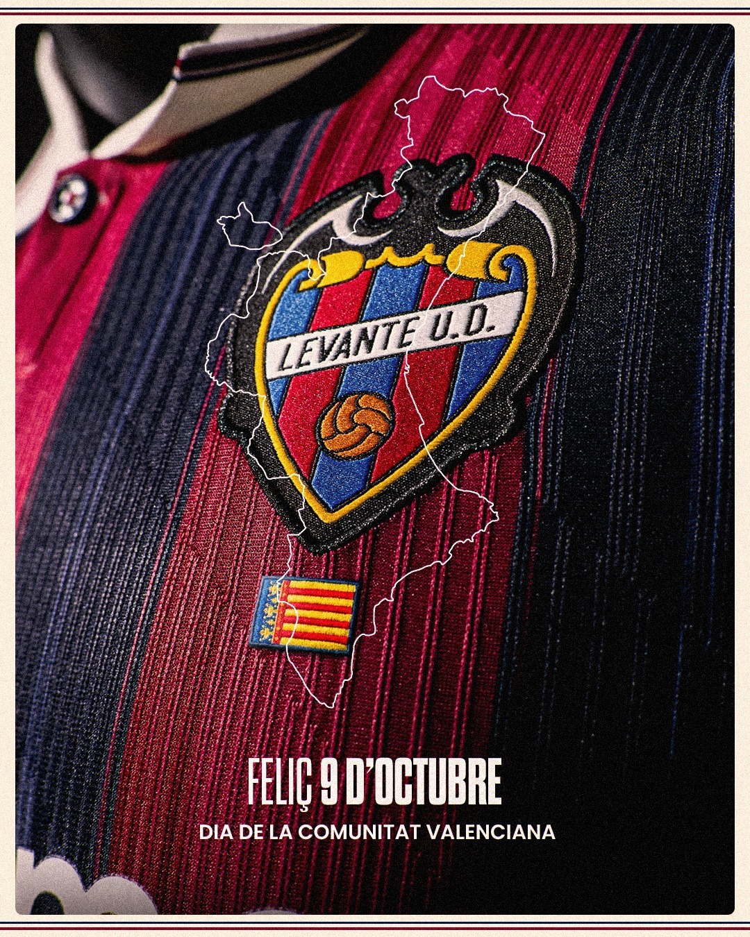 El Levante UD celebra el 9 d’Octubre con humor y guiños locales