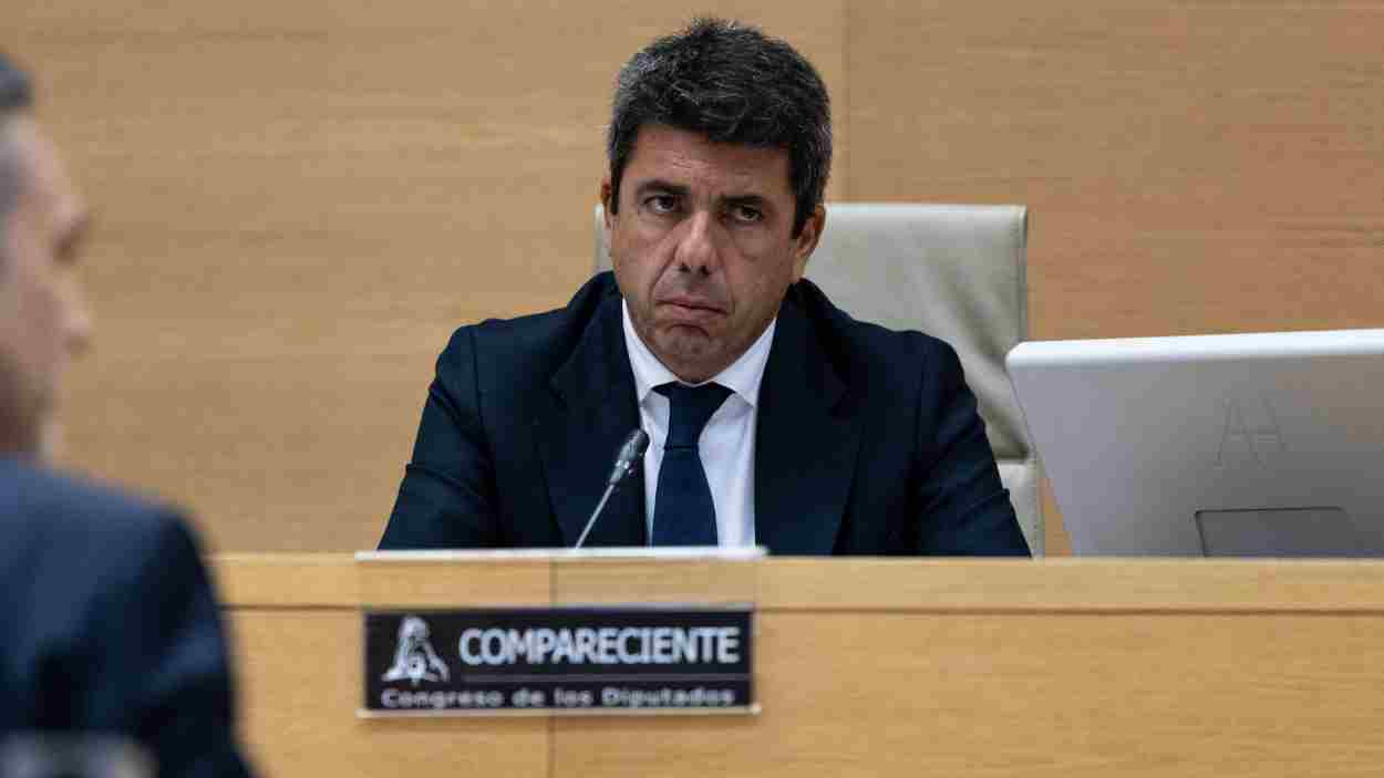 Carlos Mazón vuelve este lunes a la comisión de la dana en el Congreso
