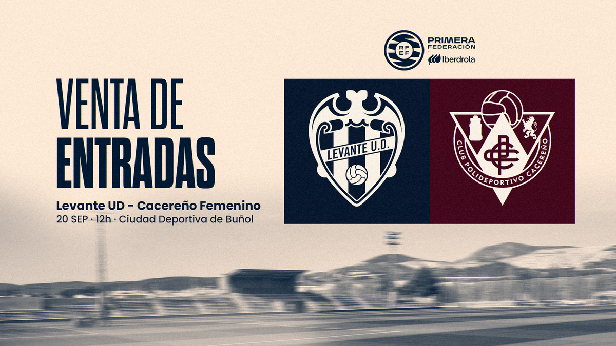 Levante UD Femenino recibe al Cacereño este domingo: entradas a 5 €