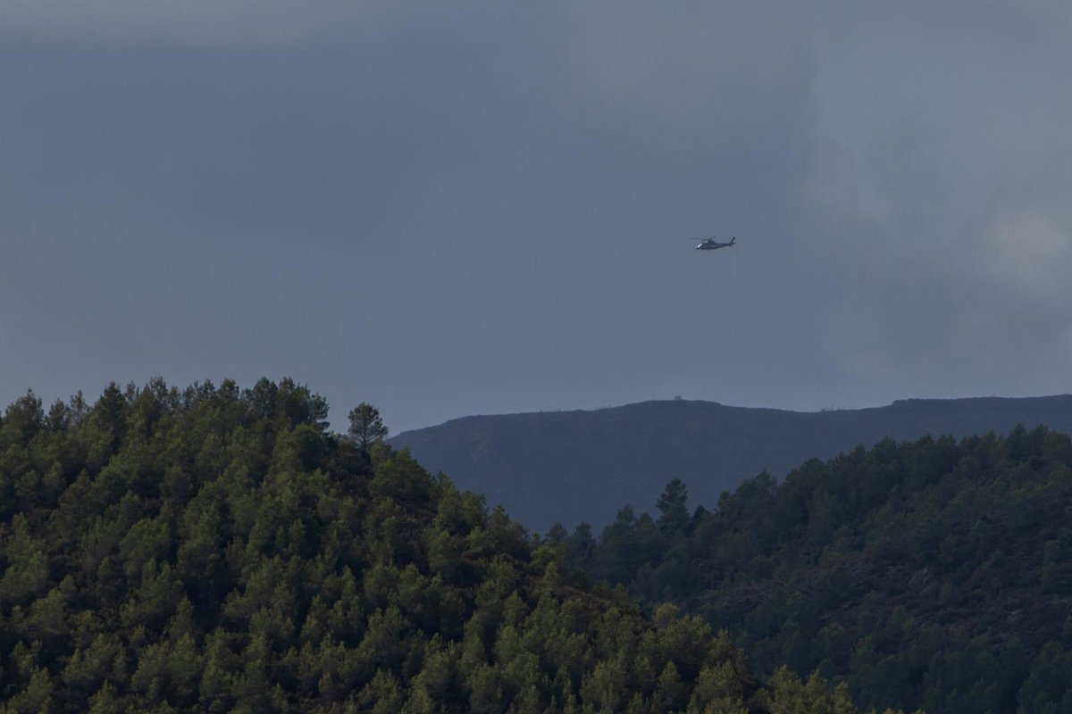 Incendio de Segorbe bajo control: siguen los equipos terrestres
