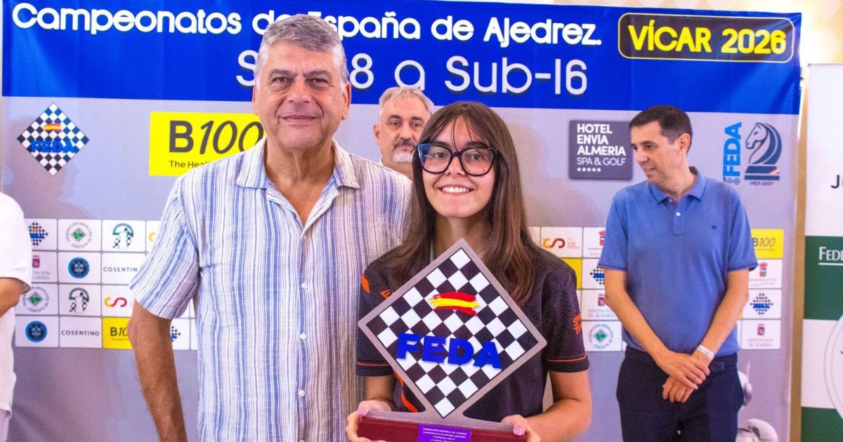 Agnés Núñez, la suecana campeona de España sub-14 de ajedrez