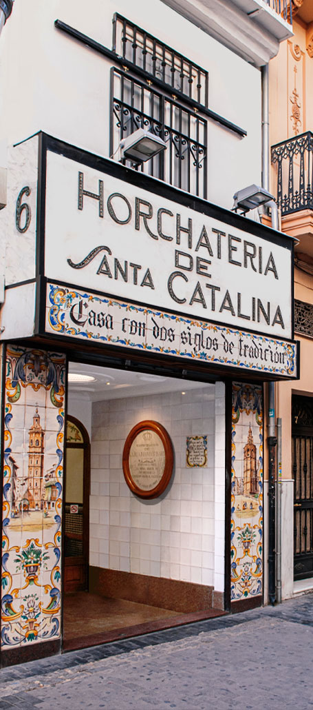 Entrada de la Horchatería de Santa Catalina