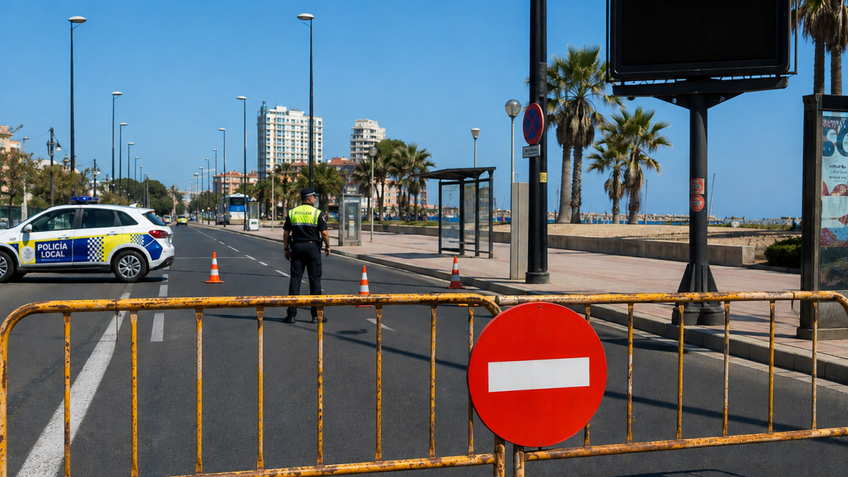 Cortes de tráfico en Valencia el 12 de agosto por el eclipse: así fue el dispositivo